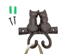 Crochets muraux en fonte pour animaux | Crochets muraux robustes en forme d'animaux - Cintre rustique pour intérieur ou extérieur, maison, jardin, campagne, ferme, garage