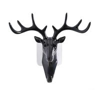 Crochets muraux en forme de tête d'animal - Cintre créatif pour entrée, chambre à coucher, chapeau, clés, salon, décoration murale en plastique - Silhouette d'animal - Crochet pour vêtements de