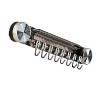 Crochets muraux flexibles espacés, 41,7 x 6,3 x 4 cm, organisateur de spatules de cuisine, support mural sans perçage, compact et peu encombrant, pour cuisines, entrées, placards, chalets