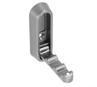 Crochets muraux polyvalents pour accrocher vêtements, serviettes, peignoirs, crochets de salle de bain en alliage d'aluminium pour rangement organisé à la maison (gris clair)