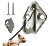 Crochets muraux pour laisse - acier inoxydable - fixation murale laisse chiot | pour propriétaires d'animaux locataires garage entrée couloir appartement bureau jardin