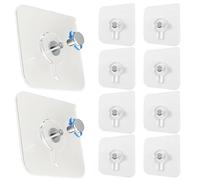 Crochets muraux - Supports auto-adhésifs, 10 crochets pour serviettes de cuisine | Suspension multi-usage sans dommage pour salle de bain, bureau, cadre photo, affichage, clés, sacs, organan