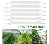 Crochets Plante Acier Galvanisé pour robuste 27.5cm Lot de 10 | Acier galvanisé pour robuste, corde nylon 10m, support fruits lourds, anti-rupture, durée de vie longue