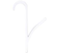 MSV Lot de 2 Crochets pour sèche Serviettes Blanc