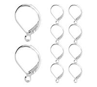 Crochets pour boucles d'oreilles avec fermoir à levier, fils d'oreilles en argent sterling 925, fils d'oreilles interchangeables en argent 925 avec boucle ouverte, fournitures pour fabrication de