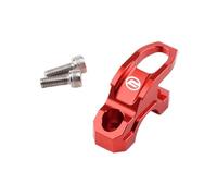Crochets pour Casque de Moto pour CFMOTO SR250 400GT 450NK 800mt Accessoires Support de maître-Cylindre de Frein en Aluminium Support de Serrage Crochet de Sac Support de Casque(Red)