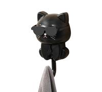 Crochets pour chat clés - muraux adhésifs, matériau antidérapant durable, design compact et léger, fonction facile à décoller coller, construction de crochet robuste | Accessoire animaux compag