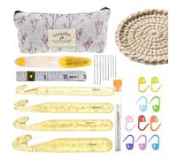 Crochets pour Crochet | Set d'Aiguilles à Tricoter pour Laine | set de crochets pour seniors,pour débutants adultes seniors maison studio bureau dessous de verre écharpe travaux