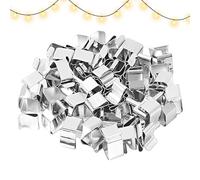 Crochets pour gouttières - crochets pour gouttières, crochets pour gouttières extérieurs | clips pour lumières à corde antirouille de 50 pièces, crochets d'éclairage réglables, crochets pour