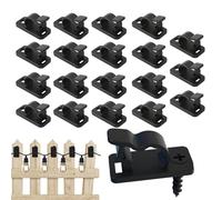 Crochets Pour Guirlandes Lumineuses,Montage À Vis Résistant - Clips D'Accroche À Lumières LED Féeriques | Allée Cour Jardin Arrière Chemin Terrasse Balcon Aménagement Porche