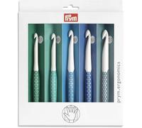 Crochets pour laine - PRYM - Coffret de 5 - Ergonomiques - Tailles 7 à 12mm - Confort d'utilisation