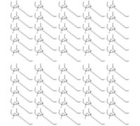 Crochets pour Panneau Perforé - MARQUE Inconnue - 50PCS - Acier au Carbone - 10 cm - Argent