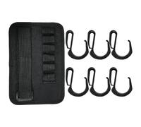 Crochets pour parasol de plage avec 6 crochets, 6,3 x 5 cm, crochet pour accrocher le parasol de patio, crochet antidérapant pour parapluies de plage, ne se déforme pas facilement, il est assez