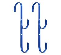 Crochets pour perches de piscine | Organisateur métallique peu encombrant | 2 crochets pour clôture de piscine, accessoires : râteau, brosse, filet, tuyau d'aspirateur, jardin extérieur, mur