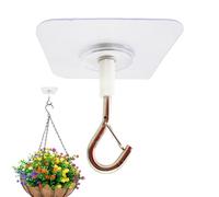 Crochets pour plantes pour plafond - Crochets autocollants sans trou | Cintre mural adhésif robuste pour décoration d'intérieur et d'extérieur pour sac, sac à main, salle de bain, porche