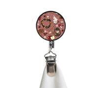 Crochets Pour Serviettes À Fixation Murale | avec Clip Adhésif Métallique à Cordon Rétractable 60 cm,Support Pour Serviettes - pour Salle De Bain Porte Cuisine Placard Chambre Maison Camping-Car Intér