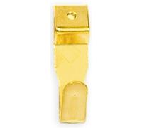 Crochets pour tableaux en acier laitonné - hauteur 22mm - sachet de 20 pièces CIVIC