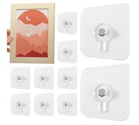 Crochets pour tableaux sans clous - crochets adhésifs muraux, crochets auto-adhésifs, porte-serviettes, porte-sacs, ensemble de crochets, support de cuisine, organisateur de salle de bain, clip