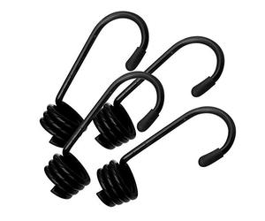 Crochets pour tendeur ou Sandow - Lot de 4-10 mm - Noir