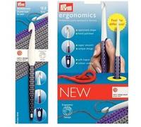 Prym – Crochet ergonomics Laine – 18 cm, 12,00 mm – Noir – 1 unité