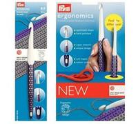 Prym 218491 Crochet pour Laine prym.ergonomics, 18cm 9,00mm, White, Purple