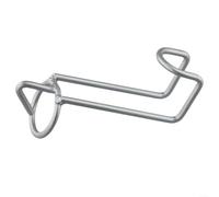 Crochets réglables pour seau à cheval pour écuries, cintres robustes pour seau à eau en fer pour granges et garages, finition argentée pour garder les seaux d'alimentation hors sol, support mural