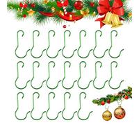 Crochets S De Noël,200PCS Vert Mini Crochets D'arbre De Noël Avec Boîte De Rangement,Pour Accrocher Des Ornements D'arbre,Décorations De Festival,Métallique Suspension Sapin,Petits Crochet Boule