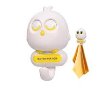 Crochets sans dommage pour murs | Porte-clés avec un design d'oiseau et un motif qui clignote - Crochets adhésifs très résistants pour charges | Pour ranger chapeau, sac, main