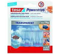 tesa Crochet DECO XL Powerstrips® 58813-00000-20 transparent 2 pièces