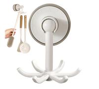 Crochets Ventouses de Salle de Bain | Puissants Crochets à Ventouse Lourd Charge - Rotatif 360 Degrés Organisateur Crochet pour Salle de Bain Cuisine Douche Lavabo Porte Fenêtre