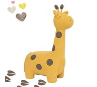 CROCHETTS - Peluche Girafe Tachetée Maxi 100% Coton Naturel Amigurumi | Peluche Bébé Douce et Hypoallergénique | Cadeau Bébé Idéal | Peluche Positive Conforme EN71