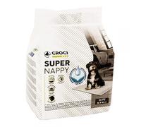 Croci - Alaise pour Chien 60 x 40 cm, 50 Pièces - Tapis Educateur Chiot, Chiens et Chats, Tapis Propreté Ultra Absorbant Jetable, Indéchirable et Anti-Odeur