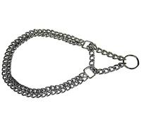 CROCI Collier 1/2 Etrangleur en Chrome pour Chiens 60 cm