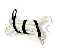CROCI Collier en Cuir Mylord Reg Noir pour Chiens 35-50X20 mm