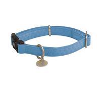 CROCI Collier Mylord Semblable Cuir Reg Bleu Clair pour Chiens 20-30X10 mm