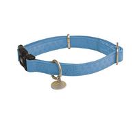 CROCI Collier Mylord Semblable Cuir Reg Bleu Clair pour Chiens 35-50X20 mm