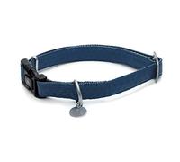 CROCI Collier Mylord Semblable Cuir Reg Navy Bleu pour Chiens 26-40X15 mm