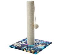 Croci Color Leafs - Griffoir pour Chats Adultes, Grands et Petits, Tapis avec Arbre et Cordes avec Balle Calmante pour Chat, Grattoir en Carton, Accessoires et Jeux pour Animaux des Compagnie