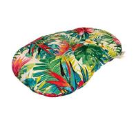 Croci Coussin Ovale pour Chiens et Chats Amazonie, Mobile, utilisable sur Les Deux côtés, Motif Jungle Style 53 x 35 cm
