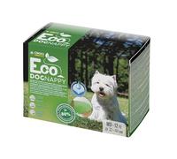 Croci Eco Dog Nappy - Couches pour Chiens Mâles - Culottes pour Chiens pour Pipi - Biodégradables, Anti-odeurs, Couches Jetables pour Chiens, 12 Pièces, Taille M, 32-44 CM