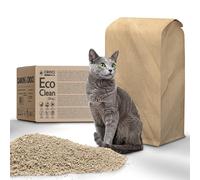 Croci Eco Clean 45L - Litière agglomérante végétale pour Chats | Sable jetable dans les toilettes, longue durée, anti-odeurs, à base d'orge, pour tous types de chats et de litières