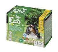 Croci Eco Dog Nappy - Couches Biodégradables pour Chiens Mâles - Culottes pour Chiens pour Pipi - Couches Hygiéniques pour Chiens Mâles, Anti-Odeurs, Jetables, 12 Pièces, Taille M, 40-50 CM