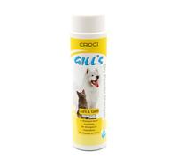 Croci Gill'S - Shampoing Sec en Poudre pour Chiens et Chats, Dégraisse Le Pelage sans Rinçage et sans Eau, 200 g