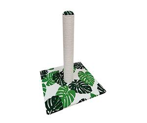 Croci Green Leaves High Griffoir Haute Colonne 62 cm pour Chats Adultes Grands et Petits griffoir à Arbre, Accessoires et Jeux pour Animaux, Jeu apaisant pour Chats