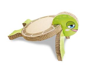 CROCI Griffoir Tortue Olivia en Carton pour Chat 26 x 36 x 20 cm