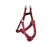 CROCI Harnais Nylon Mou pour Chien Rouge 20x500-650 mm