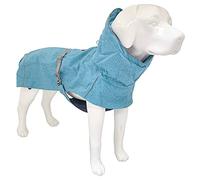 Croci Hiking Manteau pour Chien, imperméable pour Chien, Doublure en Polaire, Everest Turquoise, Taille 50 cm - 380 g