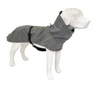 Croci Hiking Manteau pour Chien, imperméable pour Chien, Doublure en Polaire, Vert Everest Grey, Taille 50 cm - 380 g
