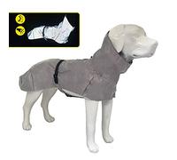 Croci Hiking Manteau pour Chien, imperméable pour Chien, imperméable, réfléchissant, Haute visibilité, Taille 80 cm - 385 g