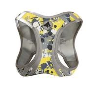 Croci Hiking Reflective Sketch Harnais réfléchissant réfléchissant pour Chien réglable et rembourré Double Fermeture Velcro et Boucle Taille S 34-41 cm